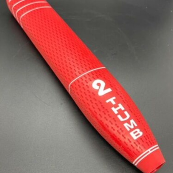 2 Thumb Golf Putter Grip Standard Size Gazeley Red 1.65" Wide Grip - Picture 3 of 5